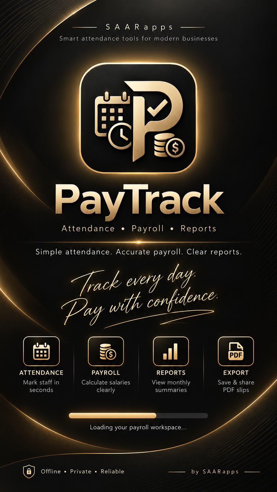 PayTrack splash screen
